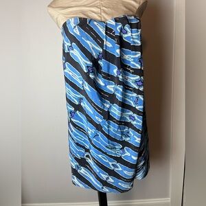 Vintage Tibi Silk Strapless Dress 8